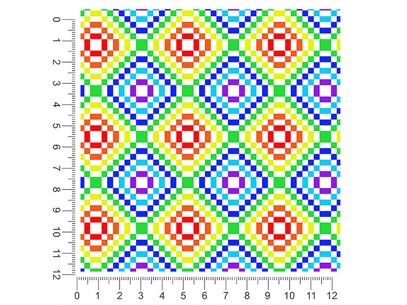 rainbow floors mosaic 1ft x 1ft Craft Sheets