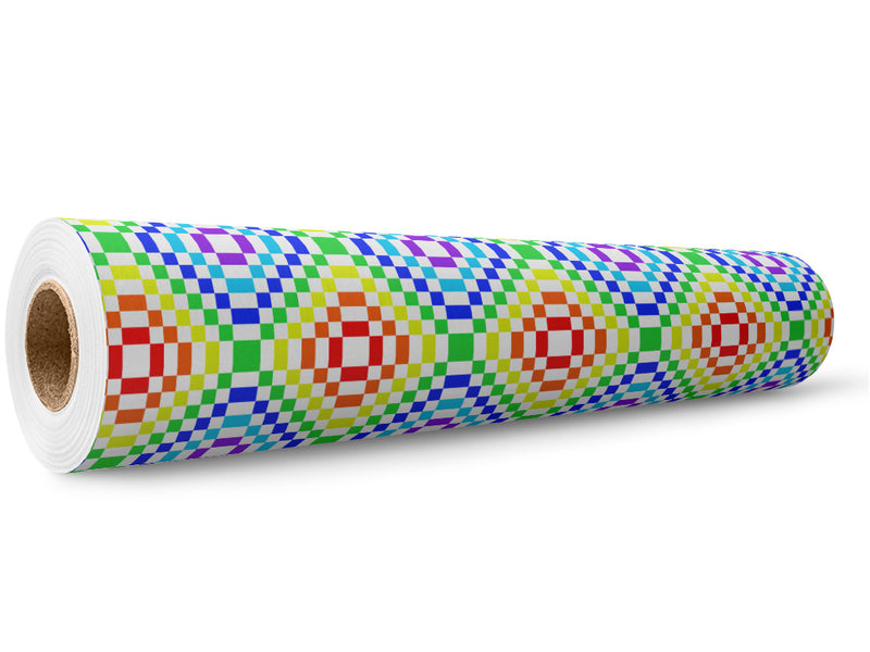 Rainbow Floors Mosaic Wrap Film Wholesale Roll~Rwraps Series 914 Digitally Printed Vinyl Roll~5