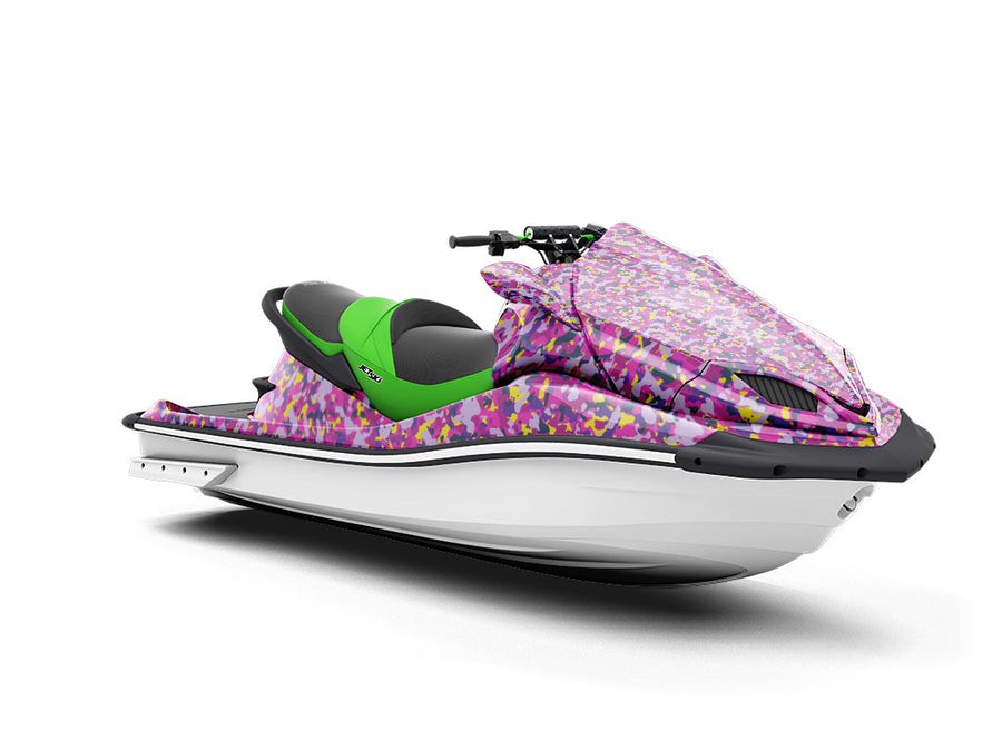 Rainbow Heather Camouflage Jet Ski Vinyl Customized Wrap