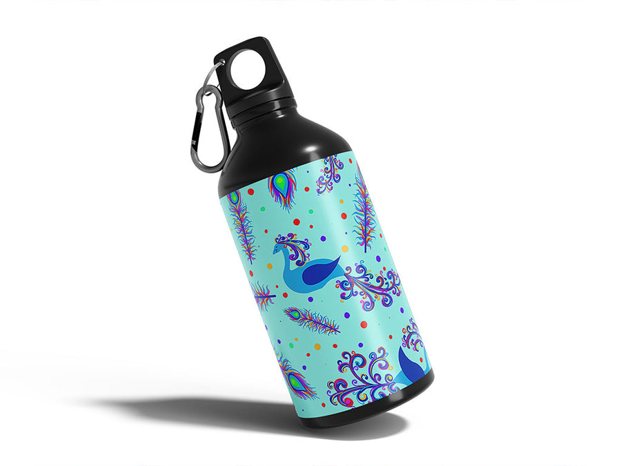 rainbow kings bird Water Bottle DIY Stickers