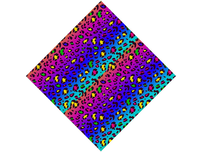 Rainbow Leopard Vinyl Wrap Pattern