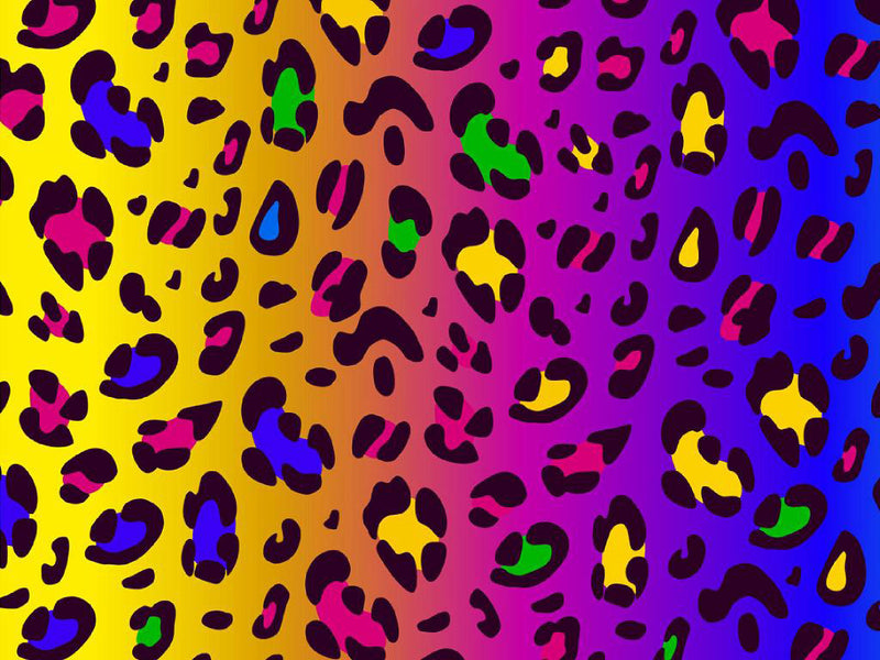 Rainbow Leopard Vinyl Wrap Pattern~Rwraps Series 914 Digitally Printed Vinyl Wrap~0