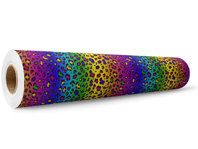Rainbow Leopard Wrap Film Wholesale Roll~Rwraps Series 914 Digitally Printed Vinyl Roll~6