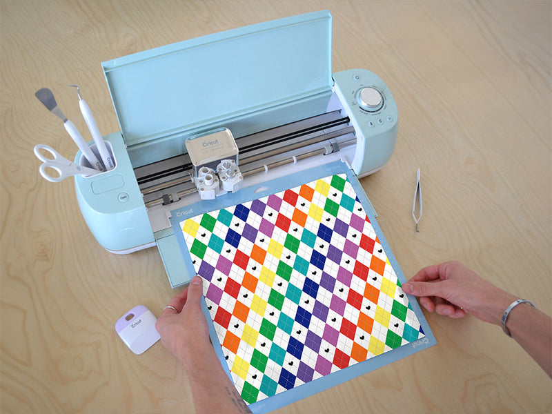 rainbow love argyle Cricut Compatible Vinyl