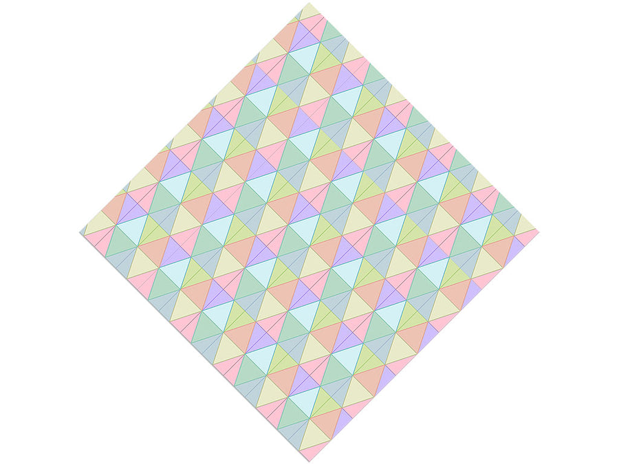 Rainbow Triangles Tile Vinyl Wrap Pattern