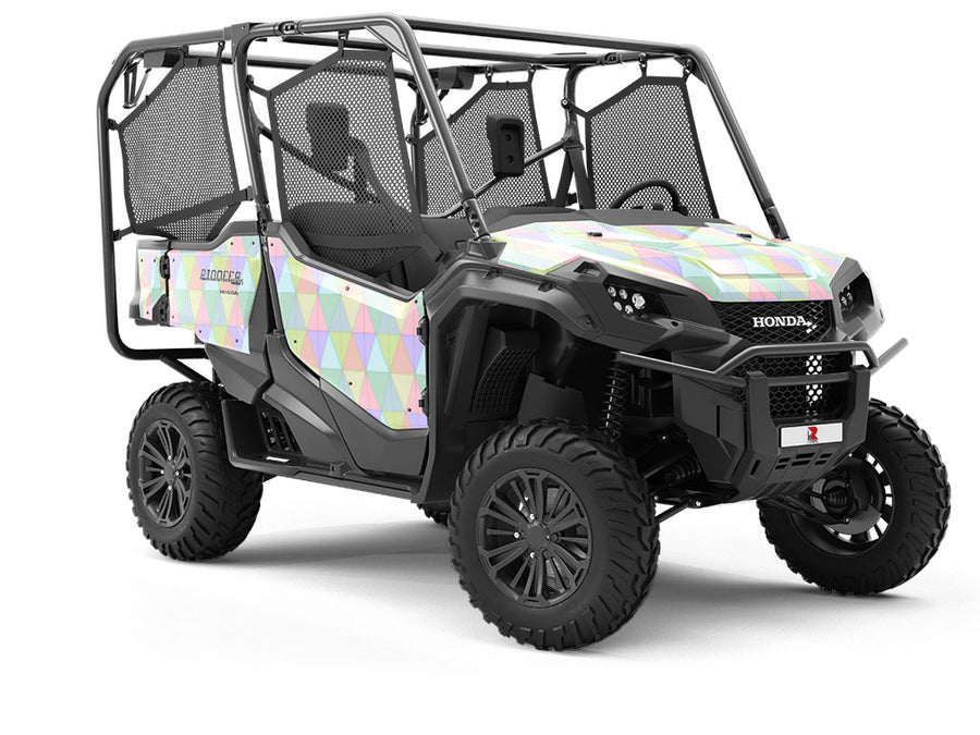 Rainbow Triangles Tile Utility Vehicle Vinyl Wrap