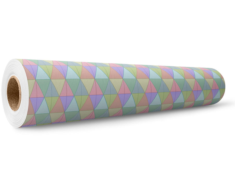 Rainbow Triangles Tile Wrap Film Wholesale Roll~Rwraps Series 914 Digitally Printed Vinyl Roll~5