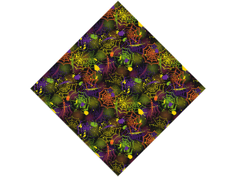 Rainbow Webs Graffiti Vinyl Wrap Pattern