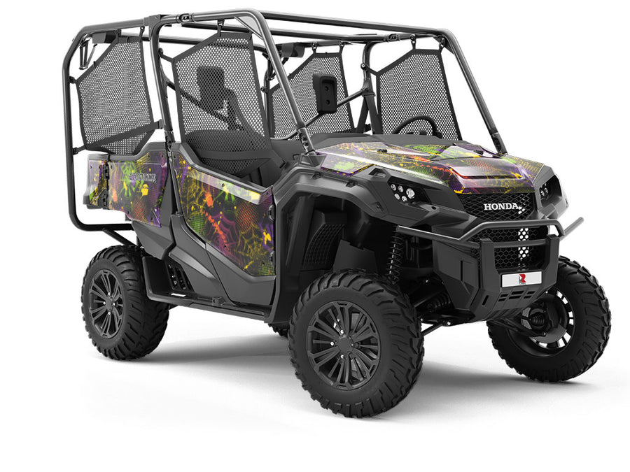 Rainbow Webs Graffiti Utility Vehicle Vinyl Wrap
