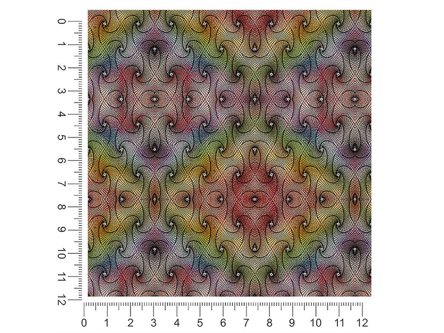 rainbows and diamonds optical illusion 1ft x 1ft Craft Sheets