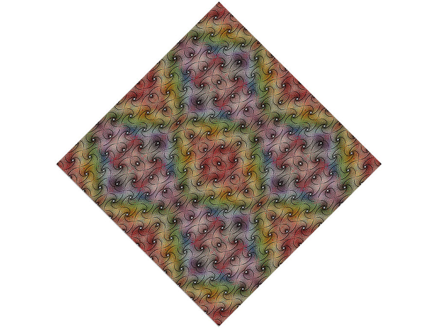 Rainbows and Diamonds Optical Illusion Vinyl Wrap Pattern