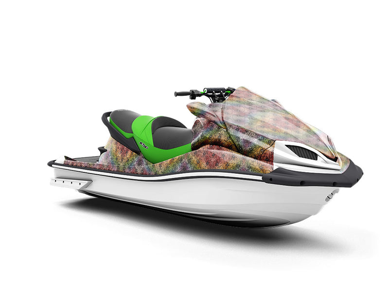 Rainbows and Diamonds Optical Illusion Jet Ski Vinyl Customized Wrap
