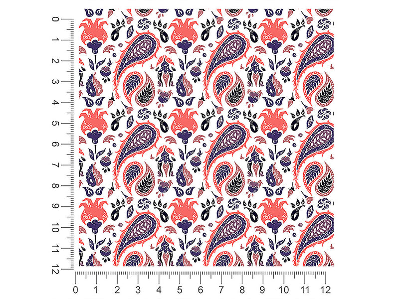 rainstorm worries paisley 1ft x 1ft Craft Sheets