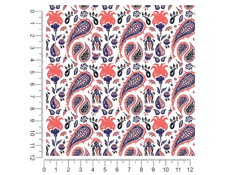 rainstorm worries paisley 1ft x 1ft Craft Sheets