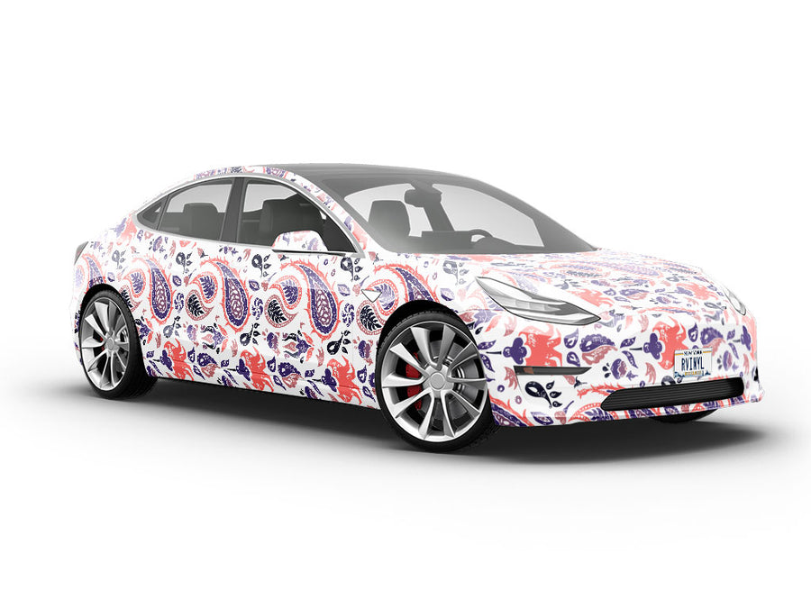 Rainstorm Worries Paisley Vehicle Vinyl Wrap
