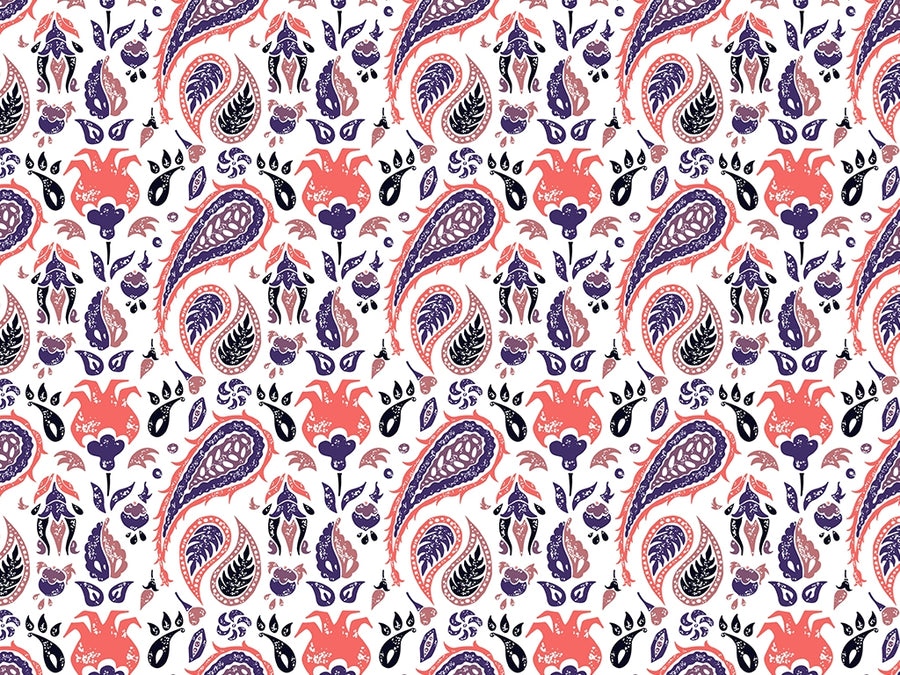Rainstorm Worries Paisley Vinyl Wrap Pattern~Rwraps Series 914 Digitally Printed Vinyl Wrap~0