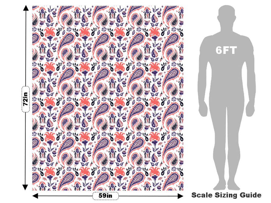 Rainstorm Worries Paisley Vehicle Wrap Scale~Rwraps Series 914 Rainstorm Worries Paisley Measurements~1