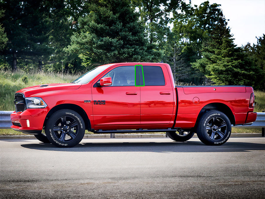 ram 1500 2011-2018 (crew / quad / extended) Pillar Post Trim Installation Location