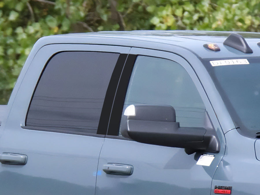 ram 2500 2019-2021 (crew cab / quad cab) Gloss Black Pillar Cover Diagram