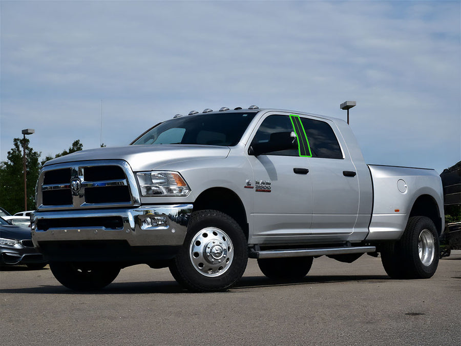ram 3500 2011-2018 (crew / quad / extended) Pillar Post Trim Installation Location