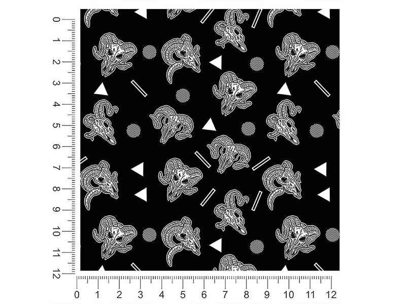 ram heads skull and bones 1ft x 1ft Craft Sheets