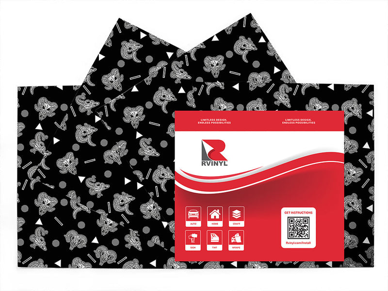 ram heads skull and bones Craft Vinyl Sheet Pack