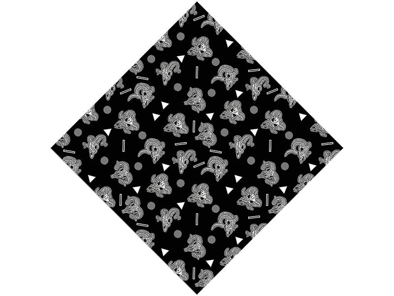 Ram Heads Halloween Vinyl Wrap Pattern