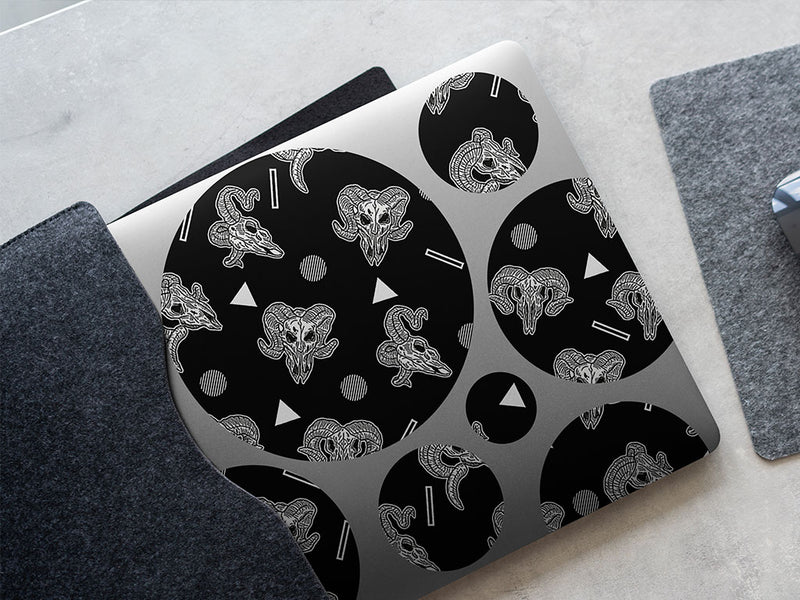 ram heads skull and bones DIY Laptop Stickers