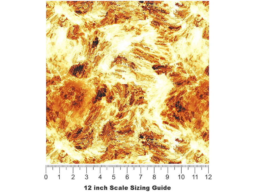 Rare Rapilli Lava Vinyl Film Pattern Size 12 inch Scale~Rwraps Rare Rapilli Lava Sizing Chart~2
