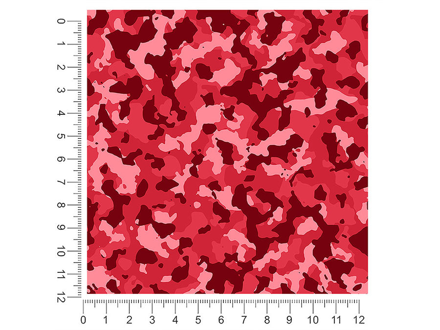 raspberry napalm camouflage 1ft x 1ft Craft Sheets