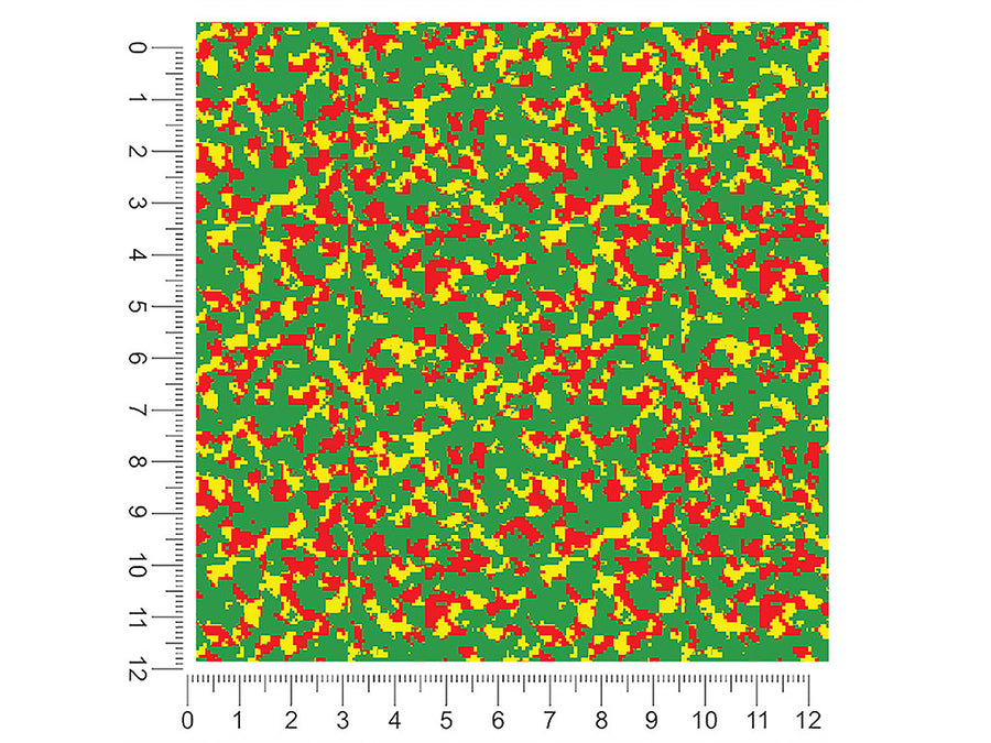 rasta camo pixel 1ft x 1ft Craft Sheets