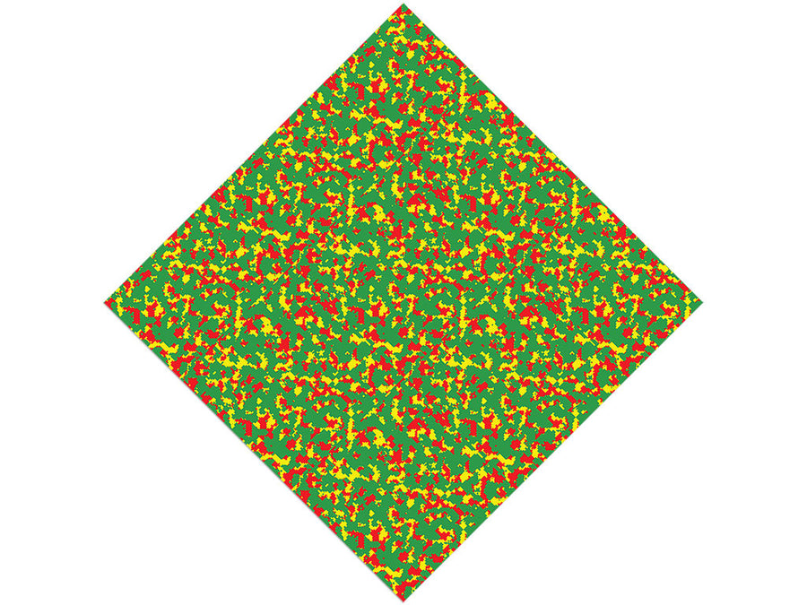 Rasta Camo Pixel Vinyl Wrap Pattern