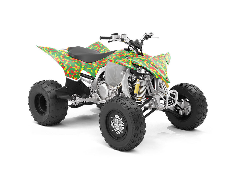 Rasta Camo Pixel ATV Wrapping Vinyl