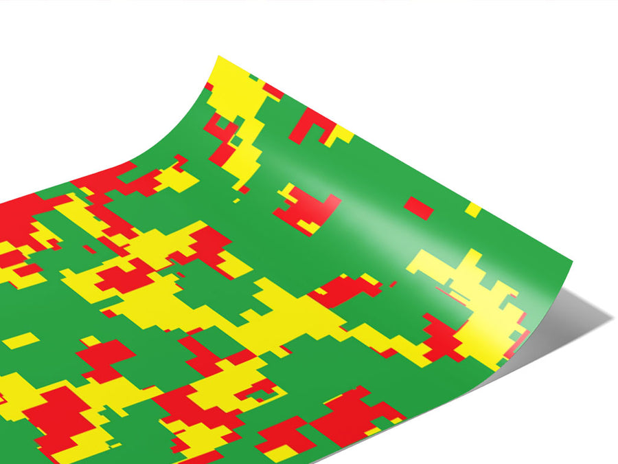Rasta Camo Pixel Vinyl Wraps~Rwraps Series 914 Digitally Printed Vinyl Wrap~0