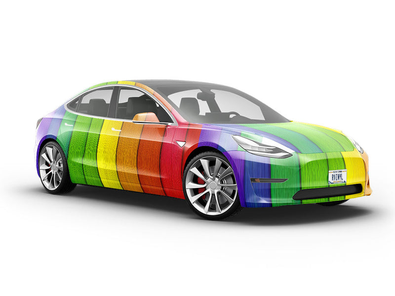 Raw Edge Wood Plank Vehicle Vinyl Wrap