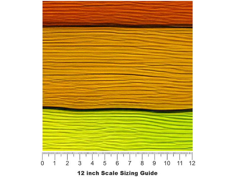 Raw Edge Wood Plank Vinyl Film Pattern Size 12 inch Scale~Rwraps Raw Edge Wood Plank Sizing Chart~3