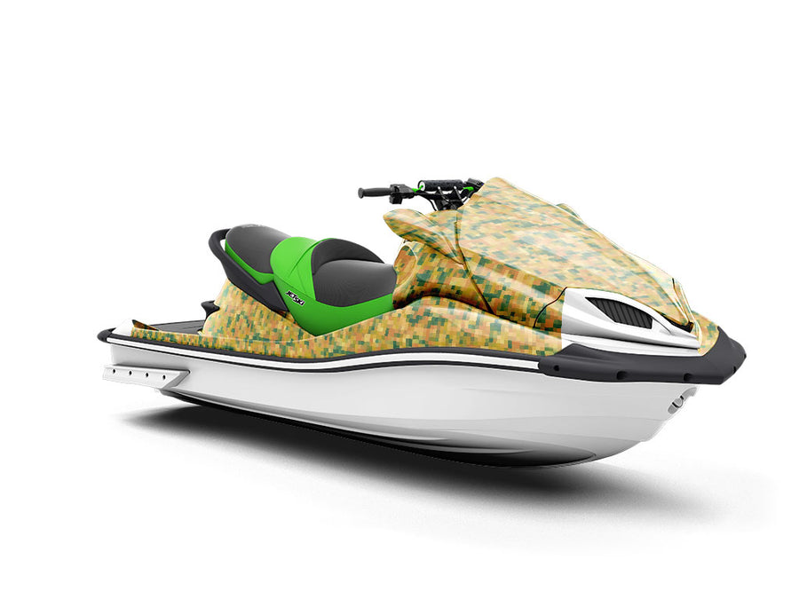 Raw Sewage Pixel Jet Ski Vinyl Customized Wrap