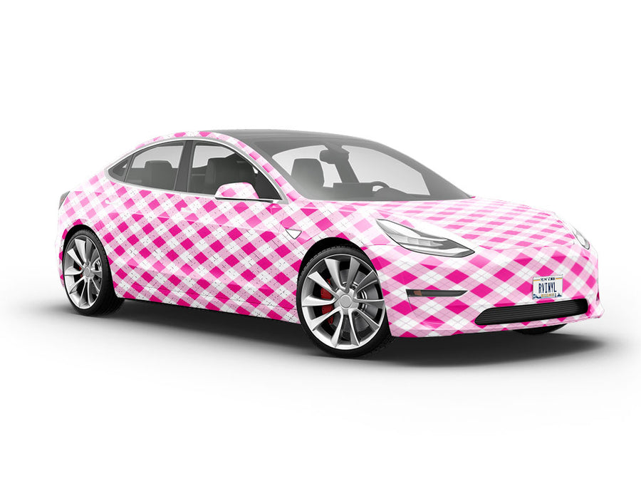 Razzmatazz Riot Argyle Vehicle Vinyl Wrap