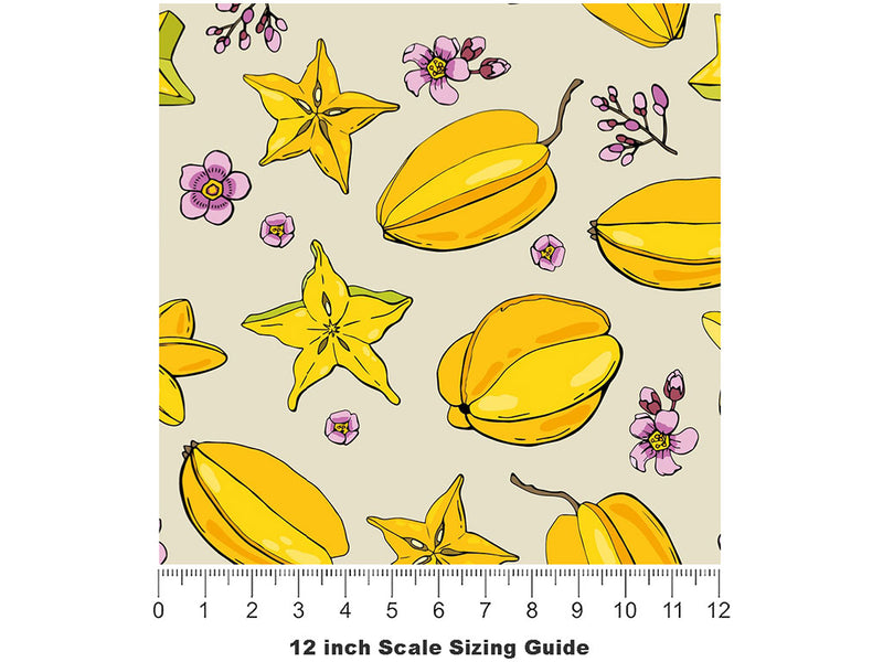 Reach For Me Fruit Vinyl Film Pattern Size 12 inch Scale~Rwraps Reach For Me Fruit Sizing Chart~2