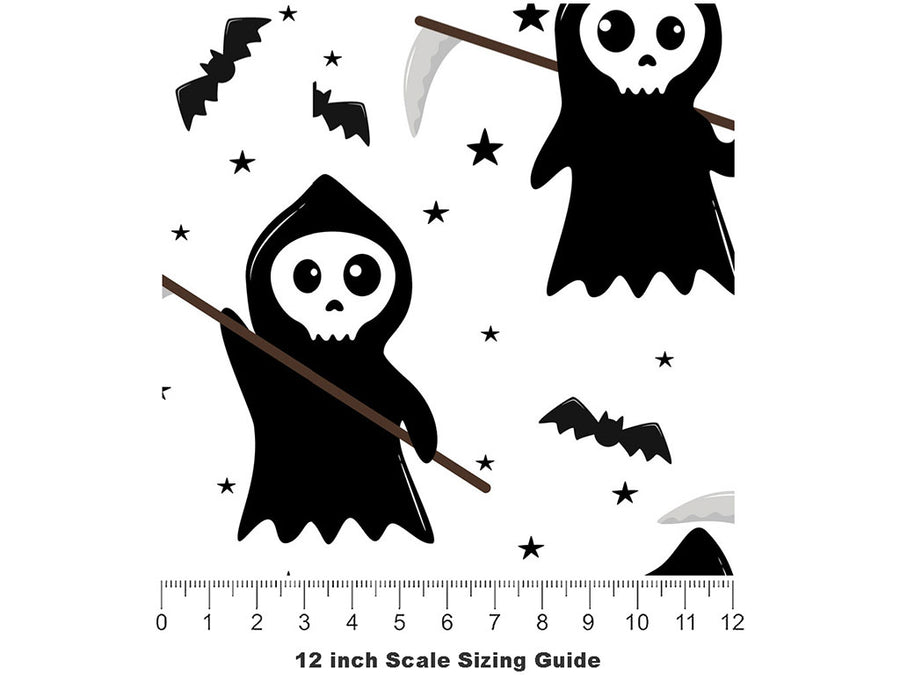 Ready Reapers Halloween Vinyl Film Pattern Size 12 inch Scale~Rwraps Ready Reapers Halloween Sizing Chart~2