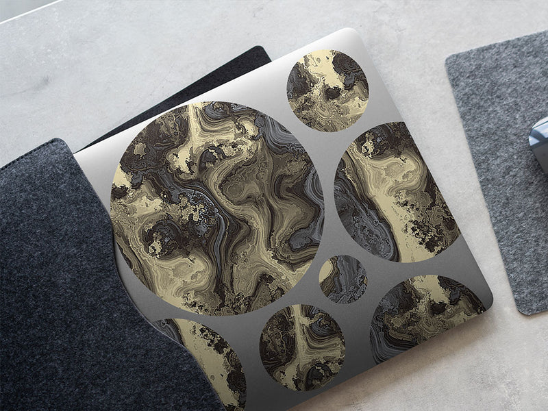 real river epoxy resin DIY Laptop Stickers