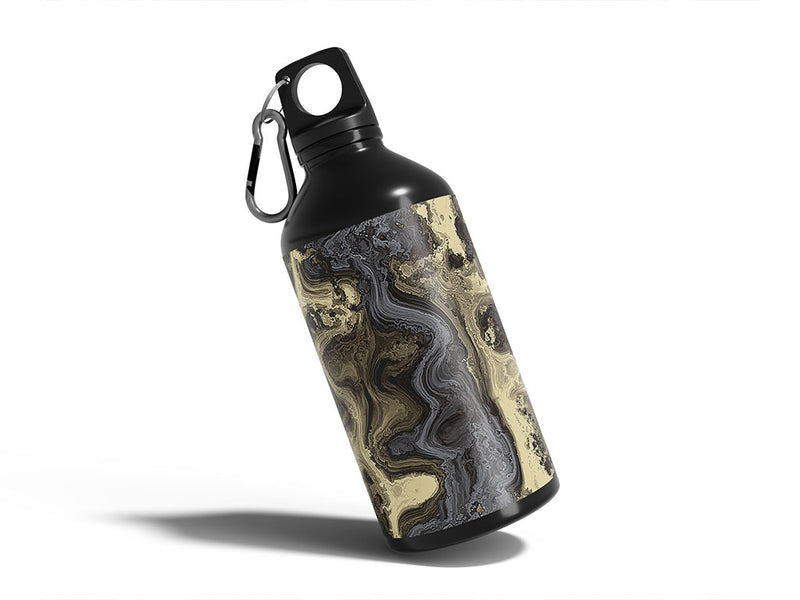 real river epoxy resin Water Bottle DIY Stickers