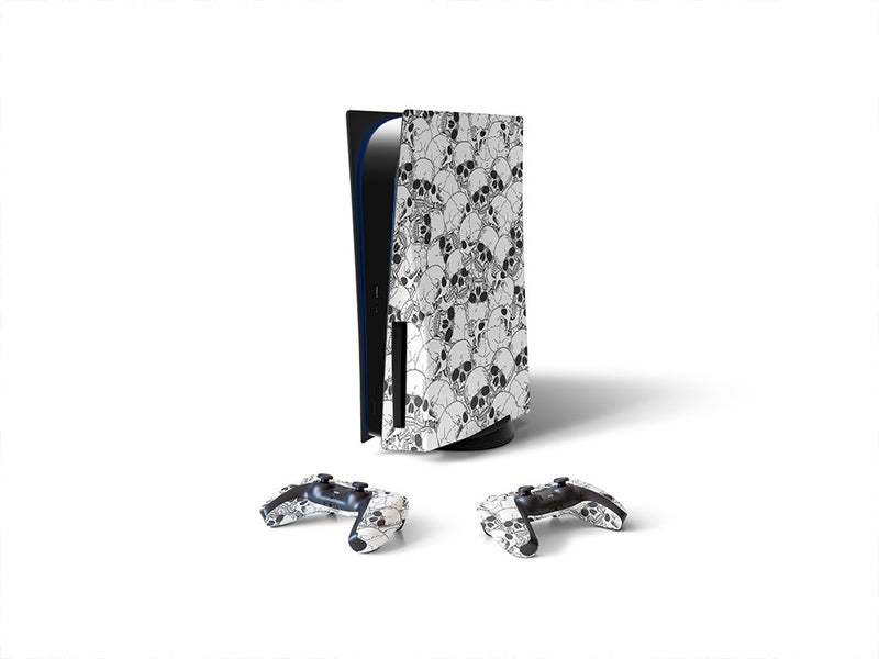 realistic catacomb skull and bones Sony PS5 DIY Skin