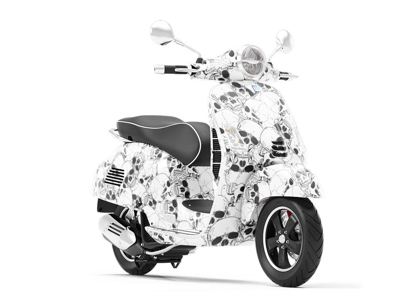 Realistic Catacomb Halloween Vespa Scooter Wrap Film