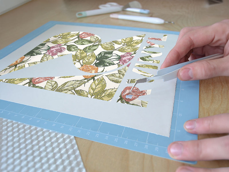 realistic garden floral Easy Weed Craft Vinyl