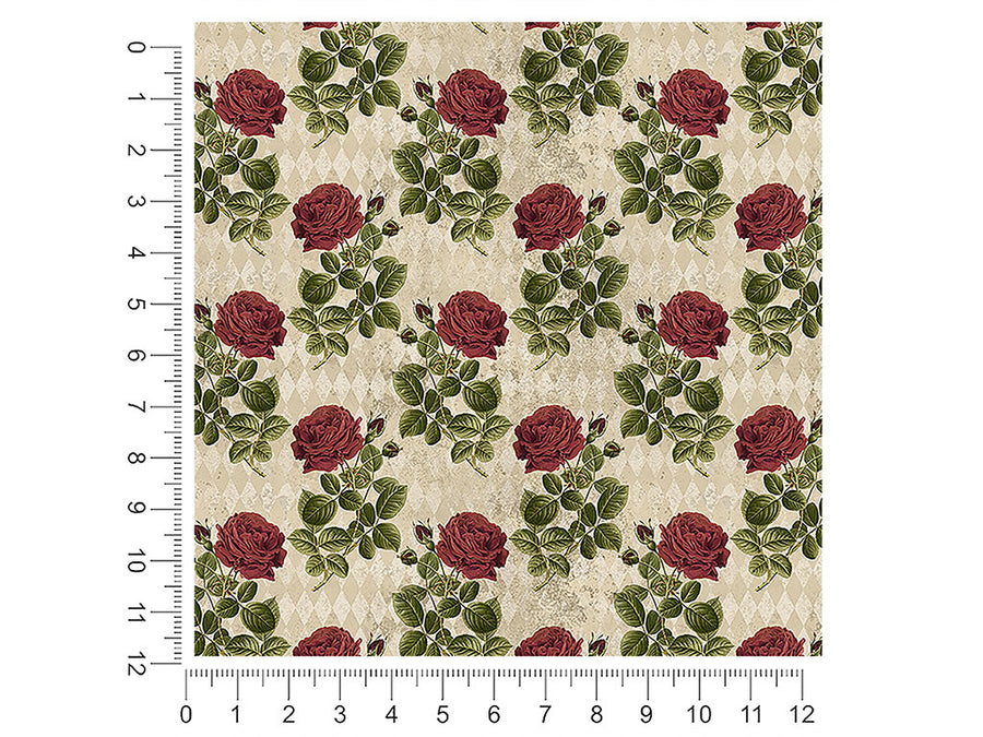realistic roses gothic 1ft x 1ft Craft Sheets