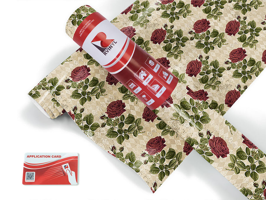 realistic roses gothic Craft Vinyl Roll
