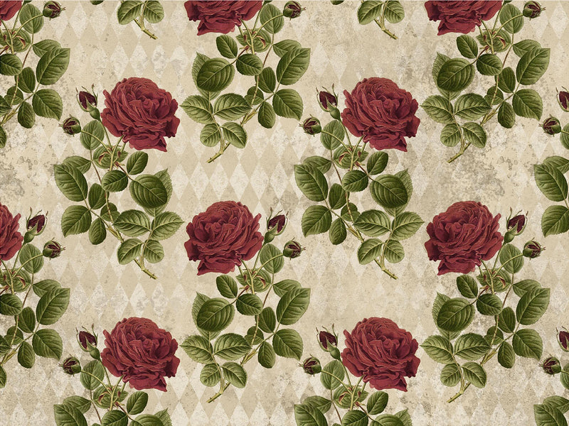 Realistic Roses Gothic Vinyl Wrap Pattern~Rwraps Series 914 Digitally Printed Vinyl Wrap~0