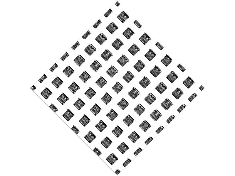 Realistic Typewriter Hobby Vinyl Wrap Pattern