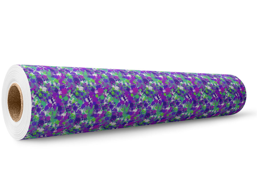 Rebel Yell Paint Splatter Wrap Film Wholesale Roll~Rwraps Series 914 Digitally Printed Vinyl Roll~5